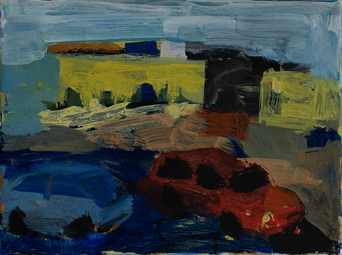 Bild grosse einfache Dinge des Kunstmalers Willi Müller